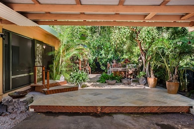 Beautiful entry from covered carport.