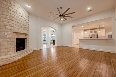 Family room open to kitchen