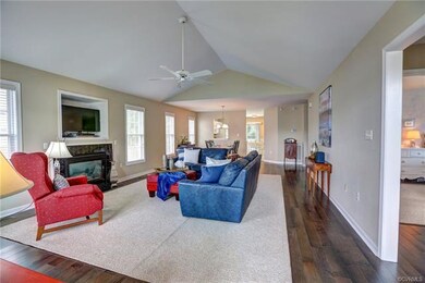 Wonderful Spacious Family Room with New Hardwood F