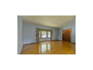 Bay window in formal living room great hall closet