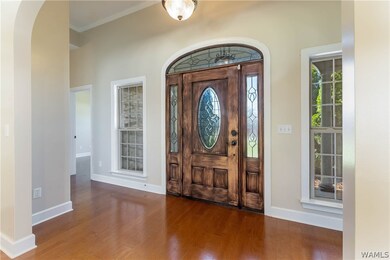 Front foyer area with beautiful hardwood flooring