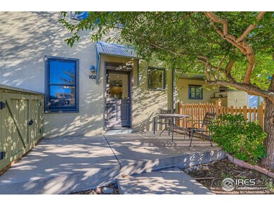 Outdoor patio space and useful outdoor storage for bikes or skis or camping gear.