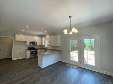 Kitchen with granite countertops