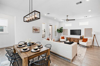 Beautifully integrated open floor plan with modern