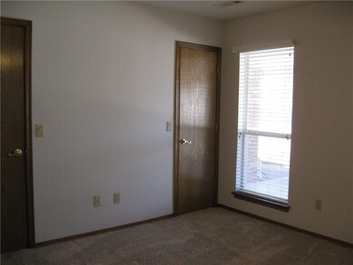 master bedroom with double closet space