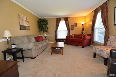 Relax in the living room with family and friends.