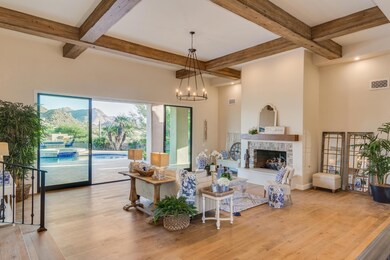 Great room with mountain views