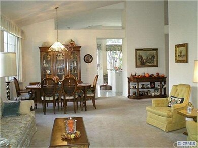 Open floor plan with high ceilings.