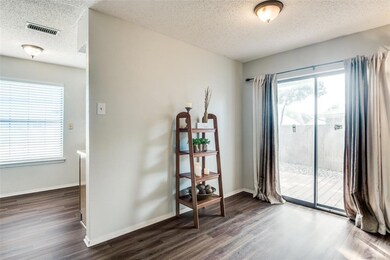 This space would be nice for a dining table.