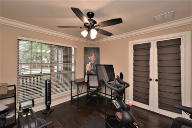 Office has French doors.