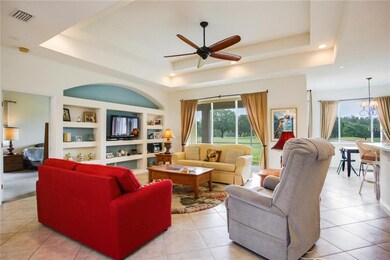 Great Room with Built In Book Shelf