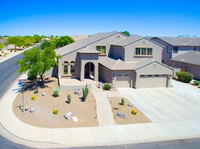 aerial view of home