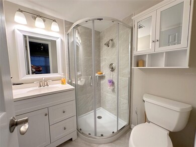 EnSuite bathroom with corner shower