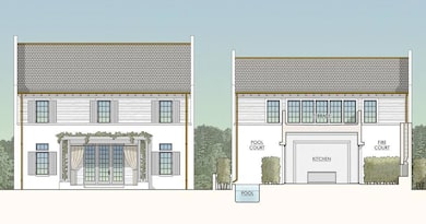 Villa Sariya-front and court elevation