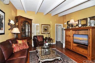 Cozy living room with hardwood floors
