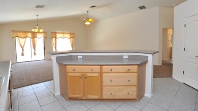 kitchen island to great room