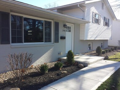 Brand new concrete sidewalk