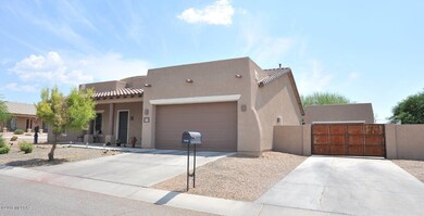 Detached Garage behind Gates