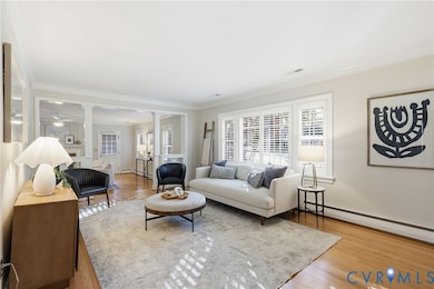 The large formal living room is located off the fo