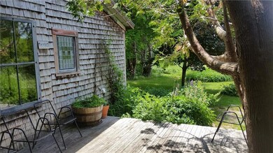 Deck between house & barn overlooks...