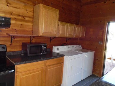 Kitchen is on the smaller size but has new cabinet