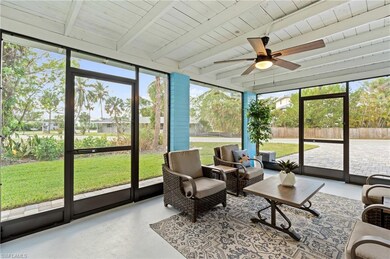 Gorgeous sunset skies from this screened in porch