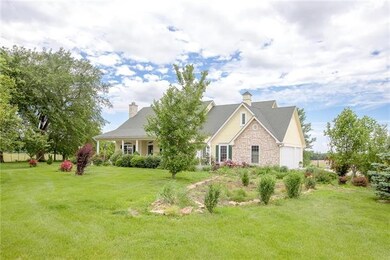 Home sits on 8.9 beautiful, level acres.