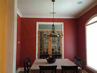 Dining off kitchen and living area