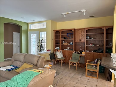Living Room with Built ins