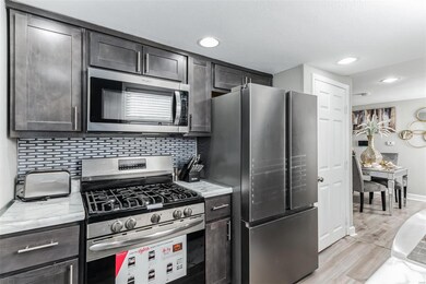 All new stainless steel appliances.