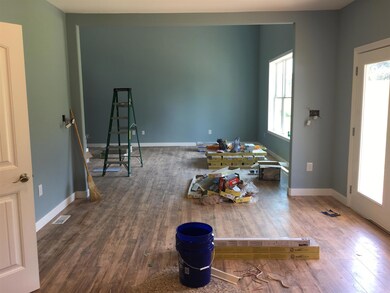View form the kitchen into the great room