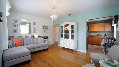 Living room and kitchen