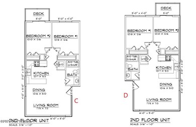 Peters Creek- Units C & D Floor Plan