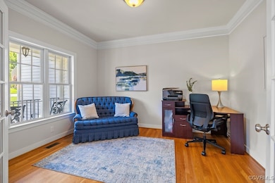 with hardwood floors