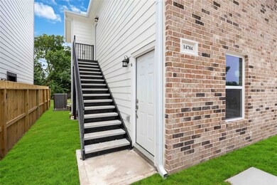 Atop the stairs comes the entrance to Unit B
