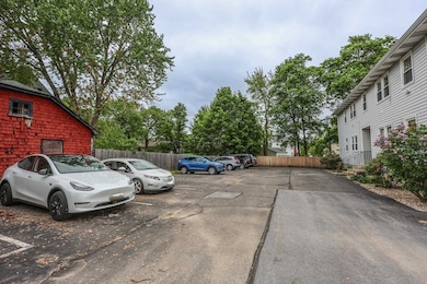 Two parking spots designated - first two on the left