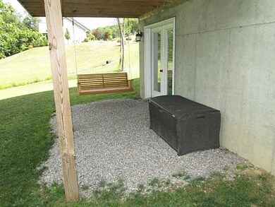 Patio/Deck. Area under the deck showing the at gra