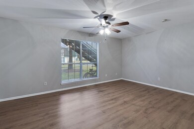 Living area with new flooring