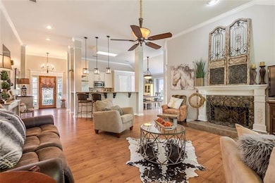 Custom imported hardwood floors.