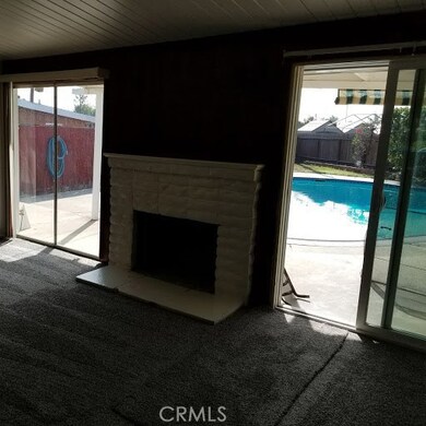 Living room with fireplace