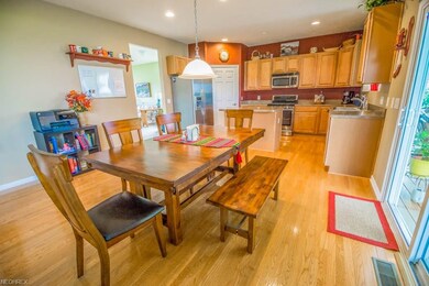 Sliding glass doors lead you from the dinette to the deck.