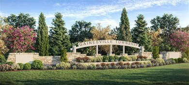 Community sign with a yard