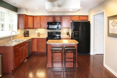 Kitchen with hard wood floors