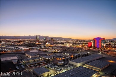 City view with a mountainous background