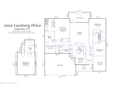 1002 Leesburg Drive Floorplan