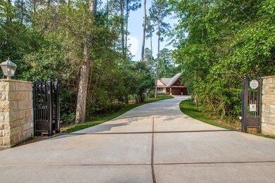 A privacy gate greets you at this impressive compound.