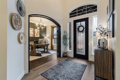 Entryway  leading into the formal dining with stun