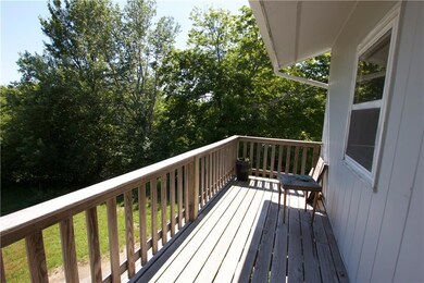 Deck Overlooking Back Lawn
