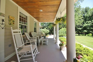 Expansive front porch