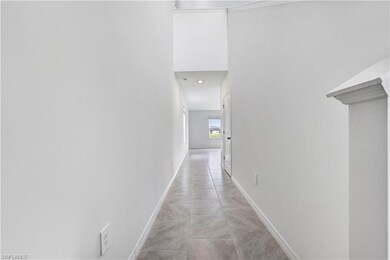 Hallway with baseboards
